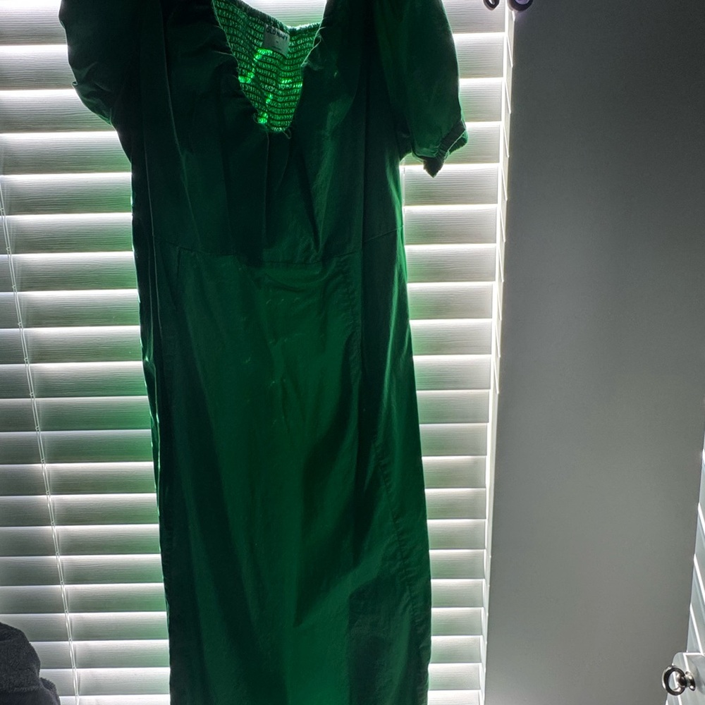 Old Navy Vibrant Green Textured Top